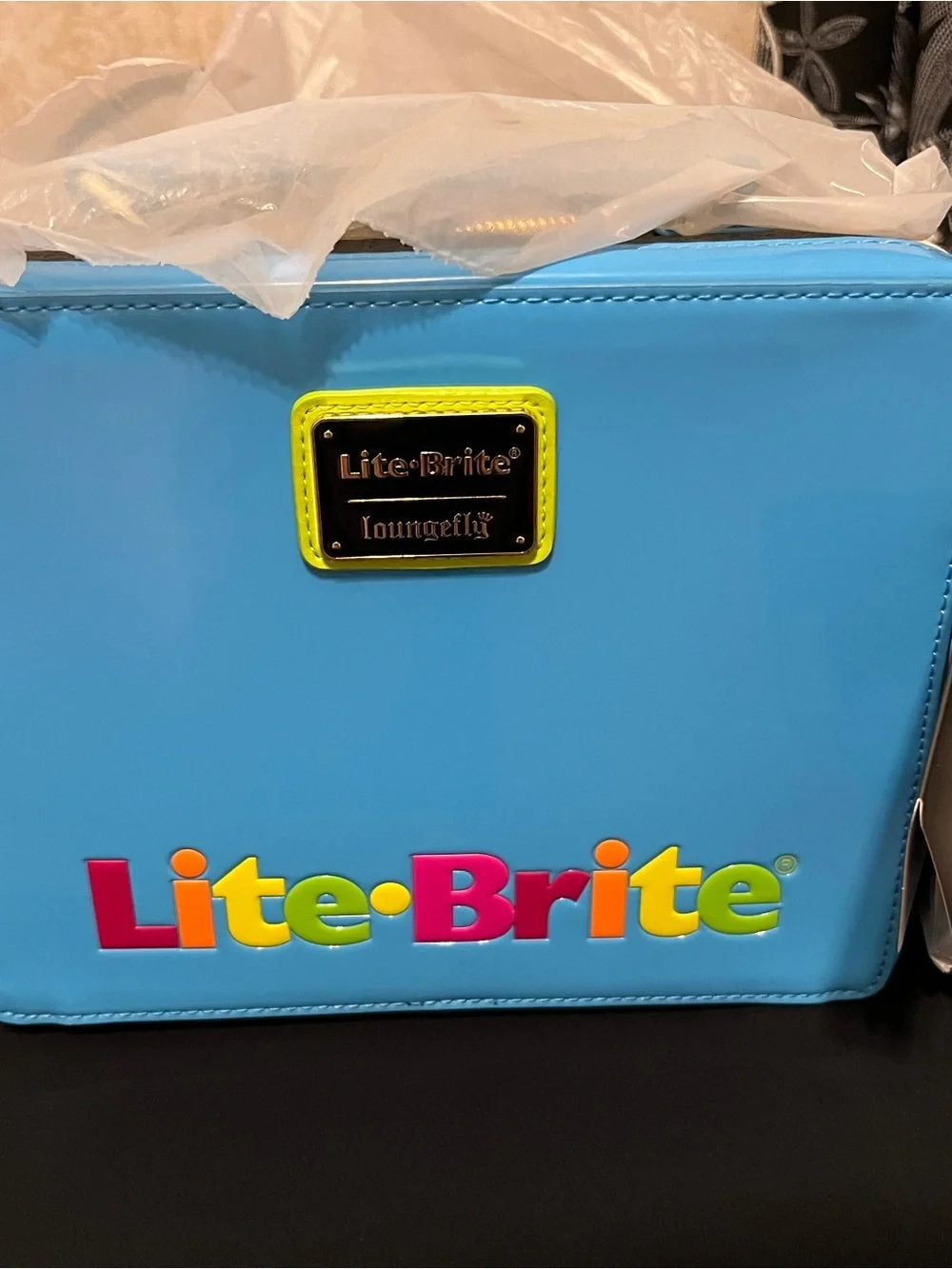 Kids Butterfly Light-Up Carry Bag in Blue